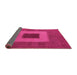 Sideview of Abstract Pink Modern Rug, abs4690pnk