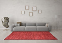 Machine Washable Abstract Red Modern Rug, wshabs4691red