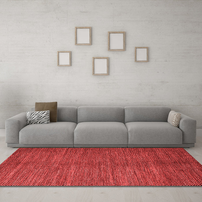 Modern Red Washable Rugs