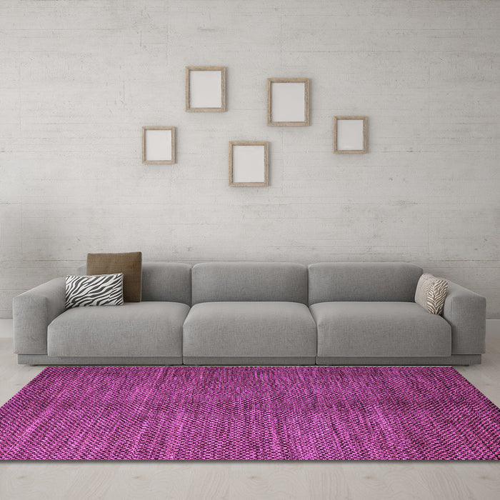 Machine Washable Abstract Purple Modern Area Rugs in a Living Room, wshabs4691pur
