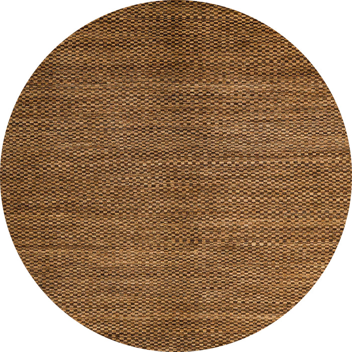 Round Abstract Red Brown Modern Rug, abs4691