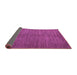 Sideview of Abstract Purple Modern Rug, abs4691pur