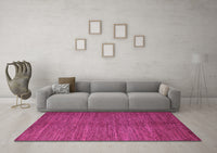 Machine Washable Abstract Pink Modern Rug, wshabs4691pnk