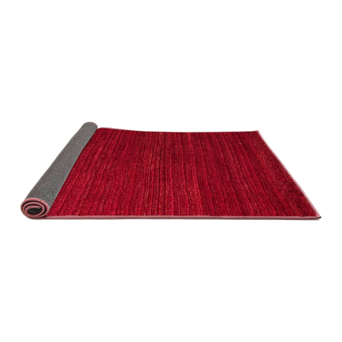 Sideview of Abstract Red Modern Rug, abs4692