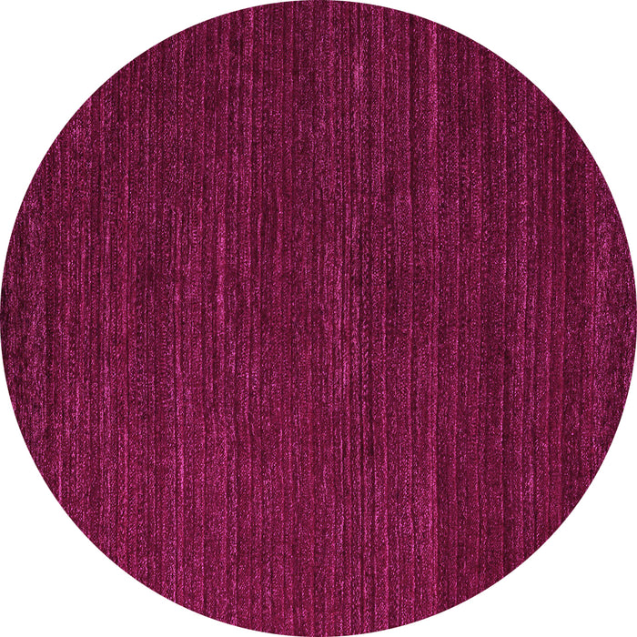 Round Machine Washable Abstract Purple Modern Area Rugs, wshabs4692pur