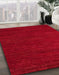 Abstract Red Modern Rug in Family Room, abs4692