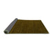 Sideview of Abstract Green Modern Rug, abs4692grn