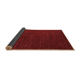 Sideview of Abstract Brown Modern Rug, abs4692brn