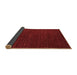 Sideview of Abstract Brown Modern Rug, abs4692brn