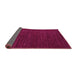 Sideview of Abstract Purple Modern Rug, abs4692pur