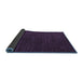 Sideview of Abstract Blue Modern Rug, abs4692blu