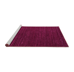 Sideview of Machine Washable Abstract Purple Modern Area Rugs, wshabs4692pur