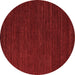 Round Abstract Brown Modern Rug, abs4692brn