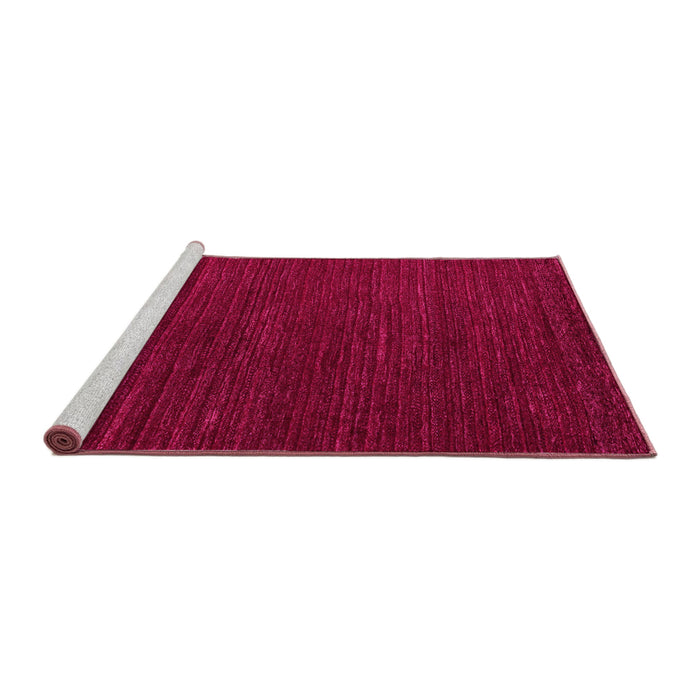 Sideview of Machine Washable Abstract Pink Modern Rug, wshabs4692pnk