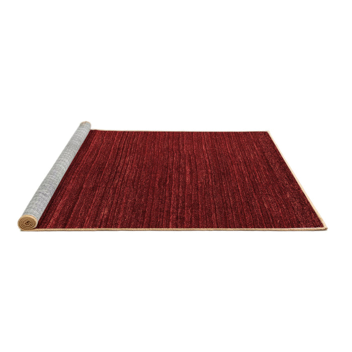 Sideview of Machine Washable Abstract Brown Modern Rug, wshabs4692brn