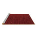 Sideview of Machine Washable Abstract Brown Modern Rug, wshabs4692brn