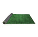 Sideview of Abstract Emerald Green Modern Rug, abs4693emgrn