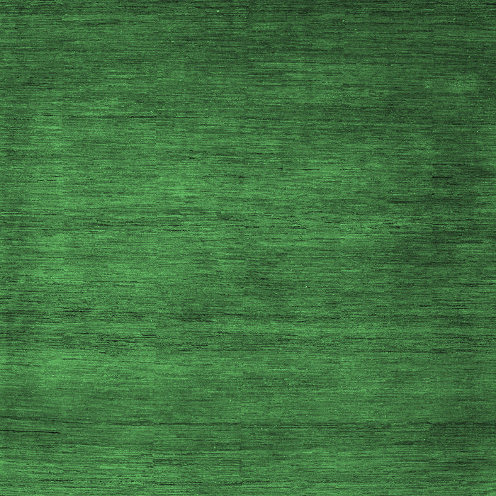 Square Machine Washable Abstract Emerald Green Modern Area Rugs, wshabs4693emgrn