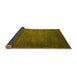 Sideview of Abstract Yellow Modern Rug, abs4693yw