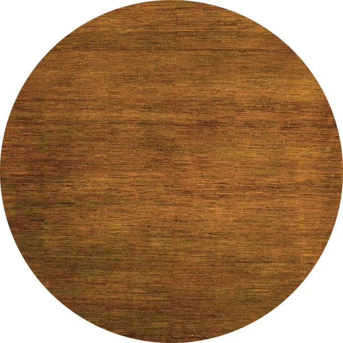 Round Abstract Orange Modern Rug, abs4693org