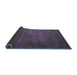 Sideview of Abstract Blue Modern Rug, abs4693blu