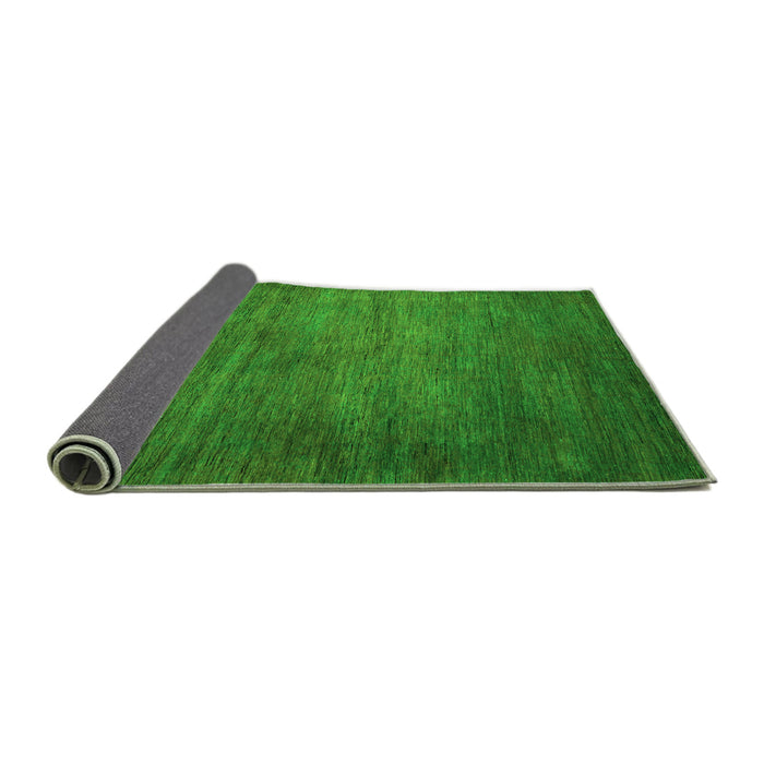 Sideview of Abstract Green Modern Rug, abs4693grn