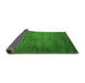 Sideview of Abstract Green Modern Rug, abs4693grn