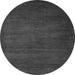 Round Machine Washable Abstract Gray Modern Rug, wshabs4693gry