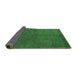 Sideview of Abstract Emerald Green Modern Rug, abs4694emgrn