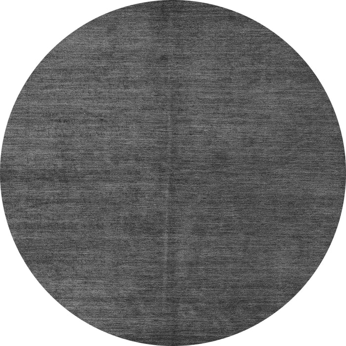 Round Abstract Gray Modern Rug, abs4694gry