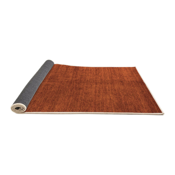 Sideview of Abstract Orange Modern Rug, abs4694org