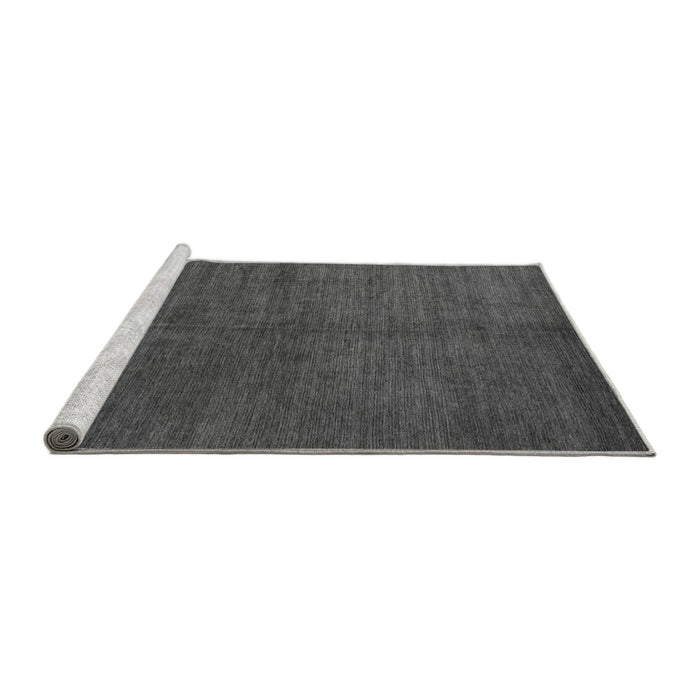 Sideview of Machine Washable Abstract Gray Modern Rug, wshabs4694gry