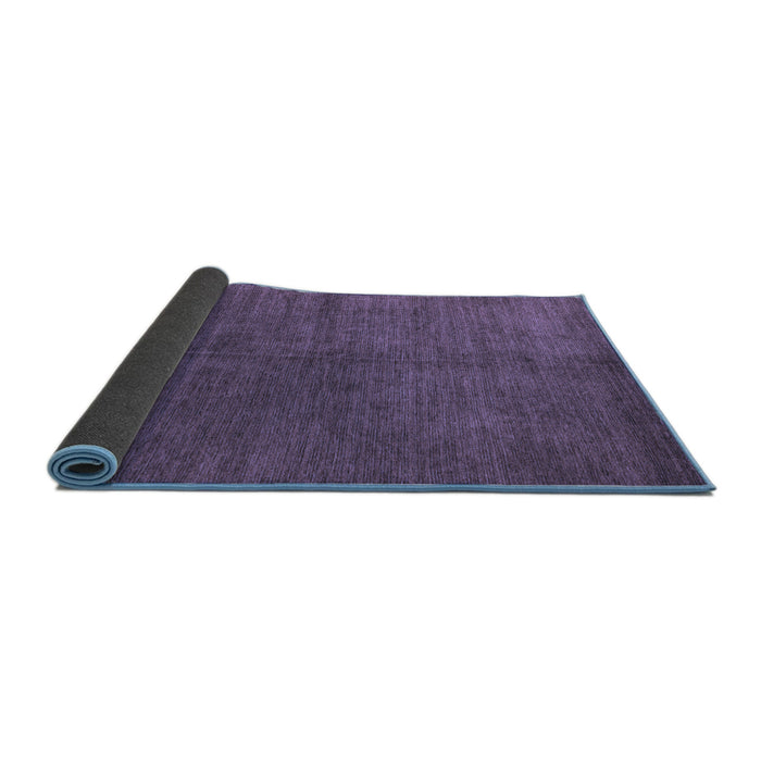 Sideview of Abstract Blue Modern Rug, abs4694blu