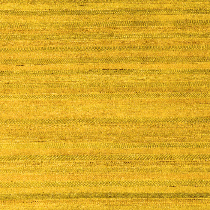 Machine Washable Solid Yellow Modern Rug, wshabs4695yw