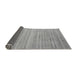 Sideview of Solid Gray Modern Rug, abs4695gry