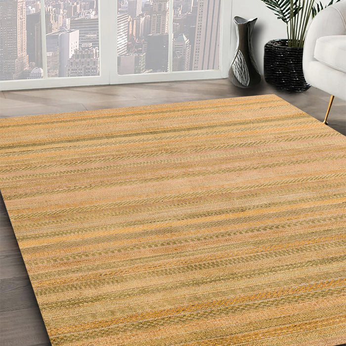 Machine Washable Abstract Orange Rug in a Family Room, wshabs4695