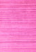 Machine Washable Solid Pink Modern Rug, wshabs4695pnk