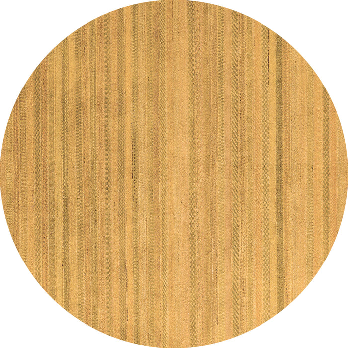 Round Solid Brown Modern Rug, abs4695brn