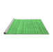 Sideview of Machine Washable Solid Emerald Green Modern Area Rugs, wshabs4695emgrn