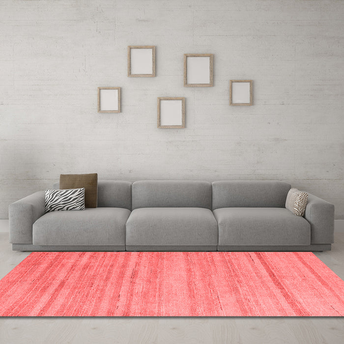 Modern Red Washable Rugs