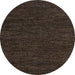 Round Abstract Reddish Brown Modern Rug, abs4696