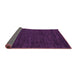 Sideview of Abstract Purple Modern Rug, abs4696pur