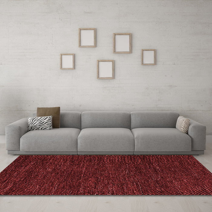 Modern Red Washable Rugs