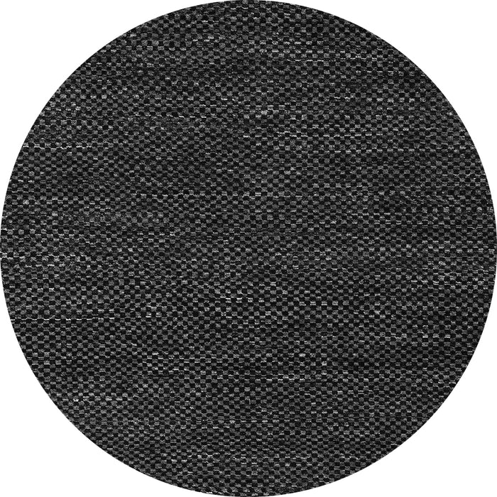 Round Abstract Gray Modern Rug, abs4696gry