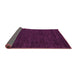 Sideview of Abstract Pink Modern Rug, abs4696pnk