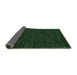 Sideview of Abstract Emerald Green Modern Rug, abs4696emgrn