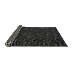 Sideview of Abstract Gray Modern Rug, abs4696gry