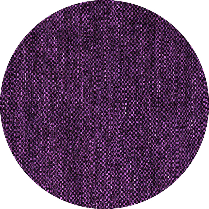 Round Abstract Purple Modern Rug, abs4696pur