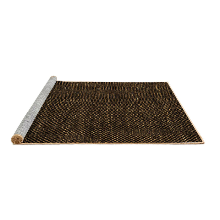 Sideview of Machine Washable Abstract Brown Modern Rug, wshabs4696brn