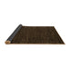 Sideview of Abstract Brown Modern Rug, abs4696brn